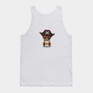 Cute Baby Tiger Cub Pirate Tank Top